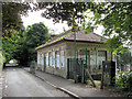 Disused station building at Llandaff