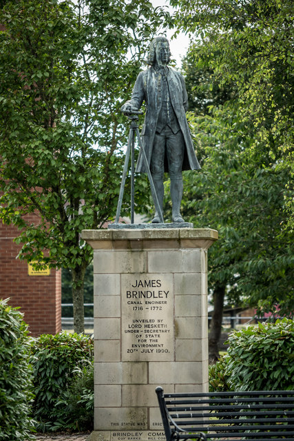 James Brindley (1716-1772) Statue,... © Brian Deegan :: Geograph ...