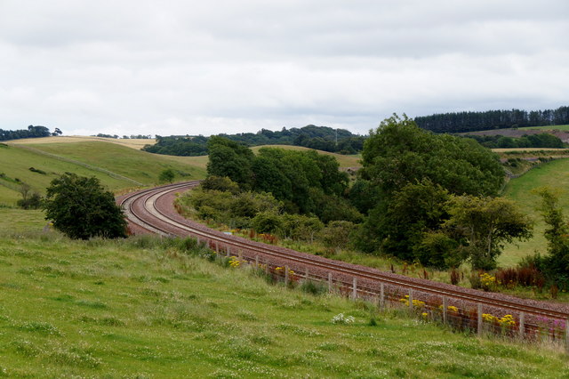 The Borders railway at Borthwick