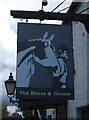 Sign for the Horse and Groom public house