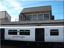 TL7007 : Signal box above Platform 2, Chelmsford Railway Station by JThomas