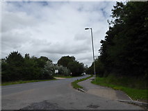 SU7005 : Junction of the access road for the slipway car park with Harts Farm Way by Basher Eyre