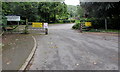 SO3016 : Entrance to Llantilio Pertholey Primary School, Mardy by Jaggery