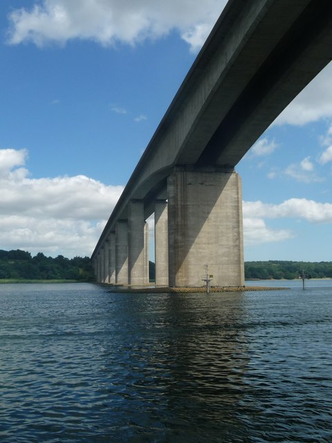 Orwell Bridge from the River Orwell [1]