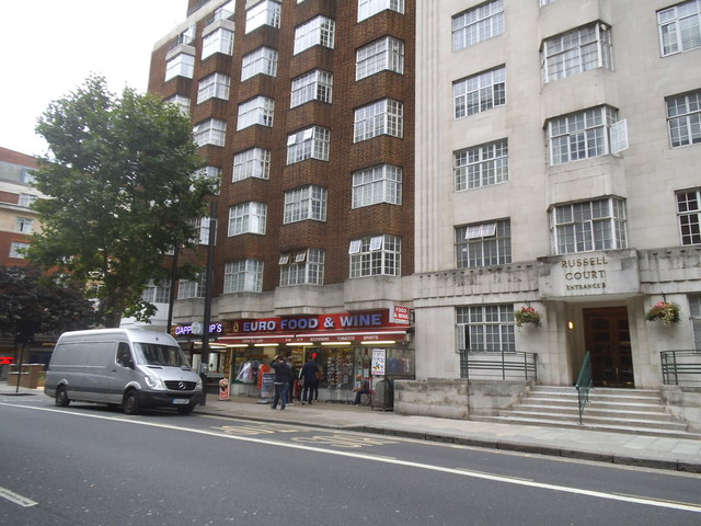 Buildings on Woburn Place, Bloomsbury