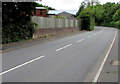 Hereford Road hedges, wall and fence north of Mardy