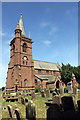 SJ4159 : St John the Baptist's Church, Aldford by Jeff Buck