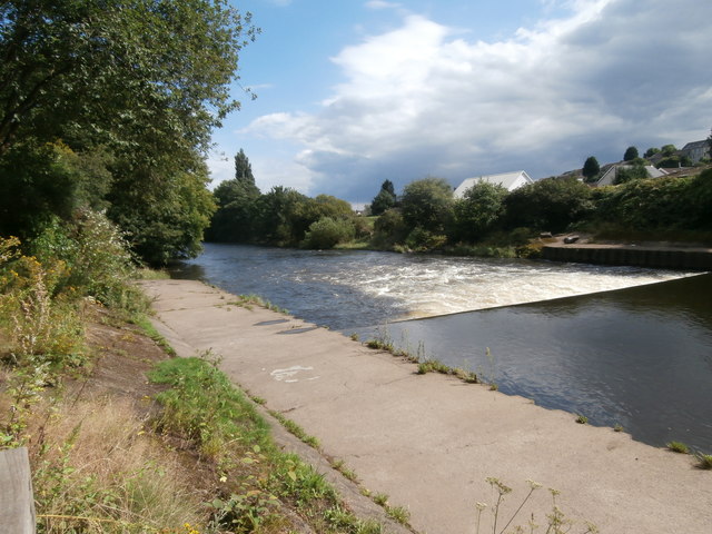 Weir on the River Taff, Pontypridd