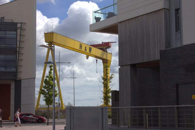 Harland and Wolff crane from Titanic Quarter