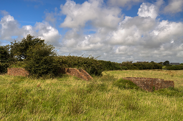 North Wales WWII defences: RAF Mona, Anglesey - LAA Emplacement & Blast Shelter (4)