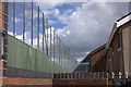 Peace line in Bombay St on the Falls side, Belfast