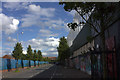 Cupar Way peace line wall, Belfast