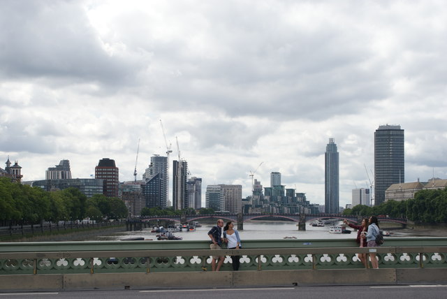 View of St. George Wharf and Tower from Westminster Bridge #2