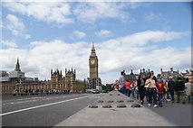 TQ3079 : View of St. George's Clock Tower from Westminster Bridge by Robert Lamb