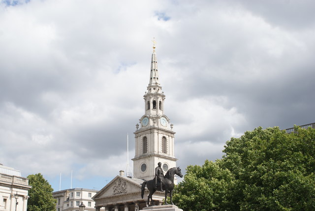 View of St. Martin-in-the-Fields Church from Trafalgar Square #5