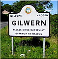 Gilwern boundary sign