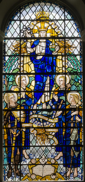Stained glass window, Church of the Holy Rood, Ossington