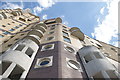 Looking up at Cascades Tower from the Thames Path #2