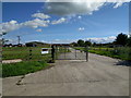 Farm entrance, looking south