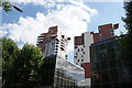 View of blocks and flats behind 56 Marsh Wall from Marsh Wall