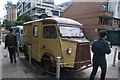 View of a Citroen H van at Canary Wharf