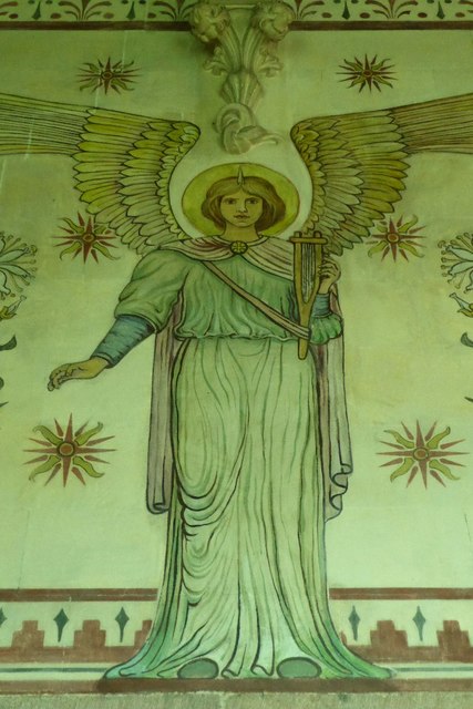 Chancel wall paintings, Llandogo church