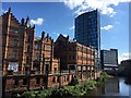 Old and new riverside buildings