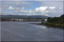 C4317 : Looking north from the Peace Bridge, Derry by Robert Eva