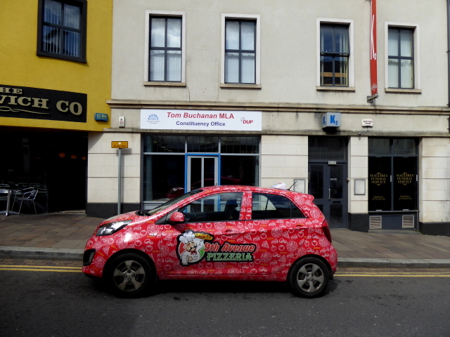 9th Avenue pizza delivery car, Omagh