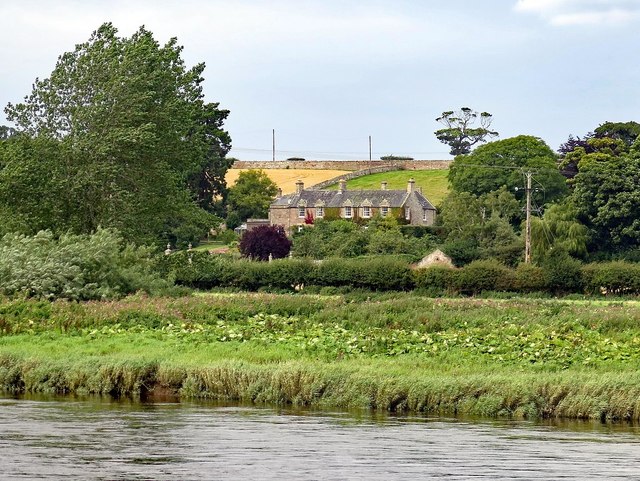 Gainslaw House from south of River Tweed