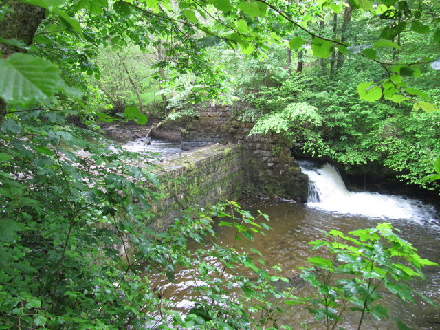 Weir on the Afon Mellte