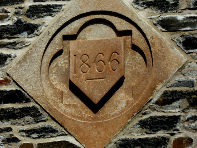 Plaque dated 1866, Sion Mills