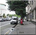 Queen Elizabeth II pillarbox, Greyfriars Road, Cardiff