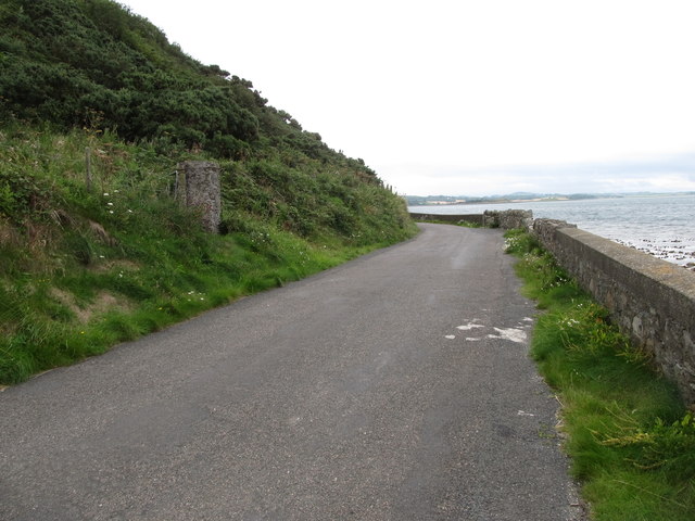 View south into the bend of Lough Shore Road