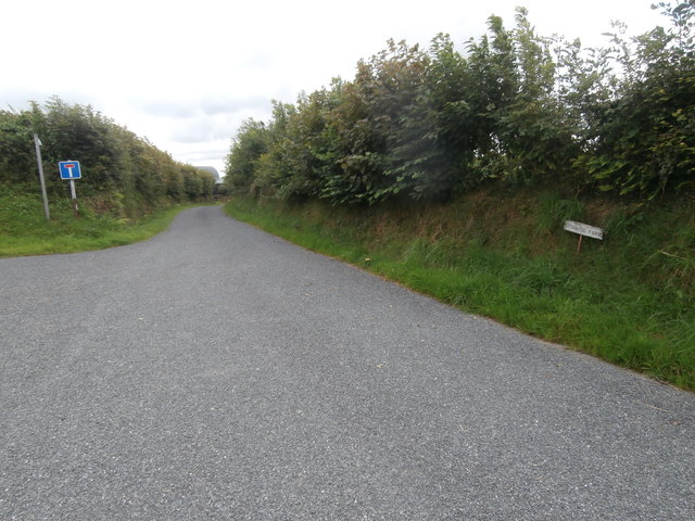Lane to Bronwydd Farm, off the B4334, Coed y Bryn