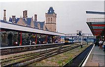 SK9770 : Lincoln Central station, eastward 1992 by Ben Brooksbank
