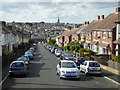 View down Harding Road, Oakfield, Ryde