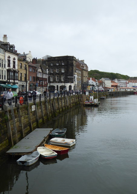 Riverfront buildings in Pier Road Whitby