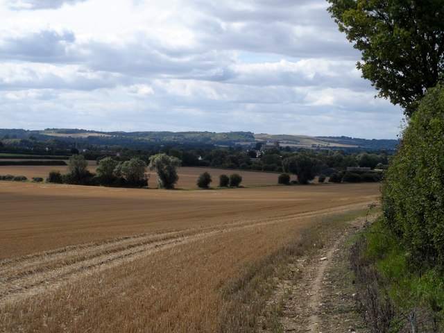 Harvested fields near Shillington