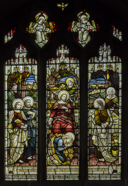 Stained glass window, St Mary's church, Horncastle