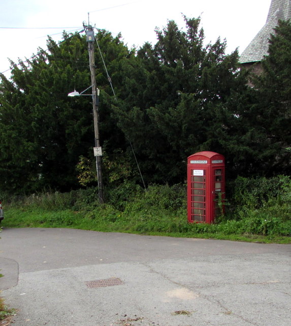 K6 phonebox, Llanelly, Monmouthshire