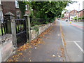 Damfield Road, Maghull and a bench mark