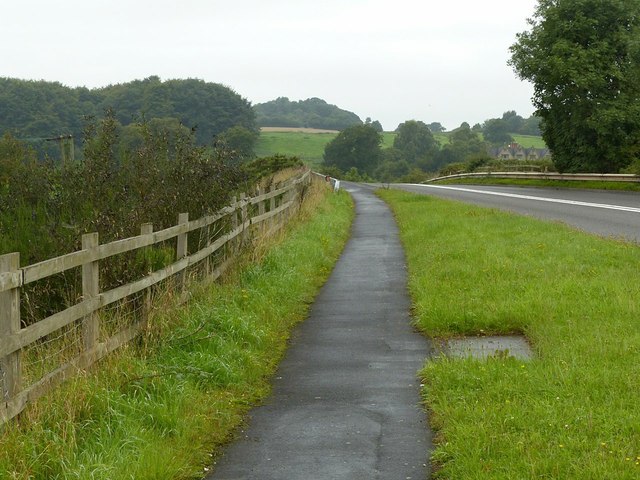 Site of railway bridge near Weston