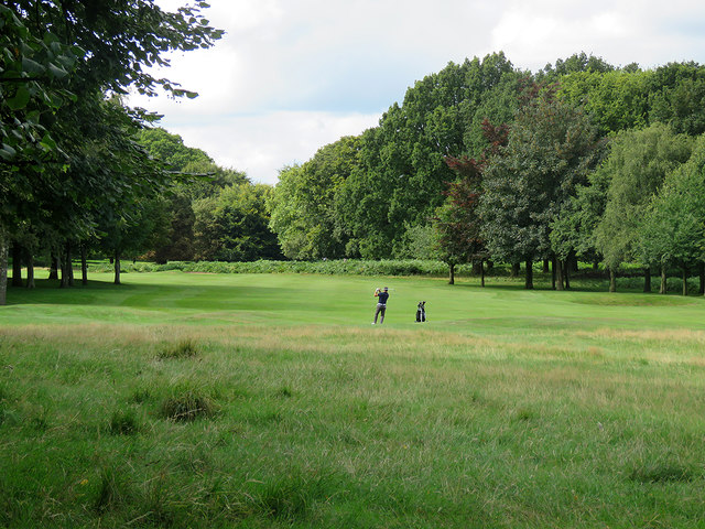 Wollaton Park Golf Course: up the fairway