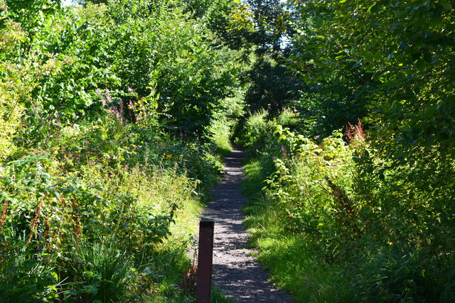 Path on former railway line