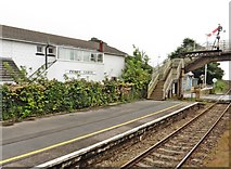 SN3610 : 'Up' platform, Ferryside railway station by Roger Cornfoot