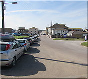 SY4690 : On-street parking, Station Road, West Bay, Dorset by Jaggery