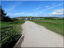 SY4690 : Entrance to Britt Valley Camp Ground, West Bay, Dorset by Jaggery
