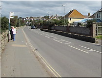 SY4690 : West Bay Road bus stop, Bridport by Jaggery