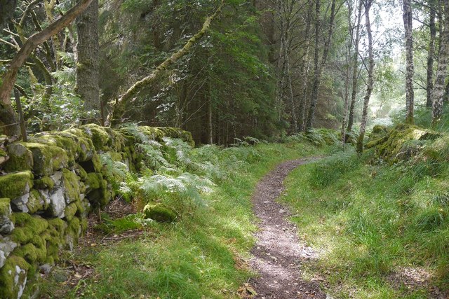 Tullypowrie to Strathtay path